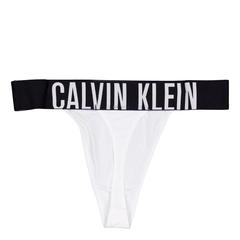 High Leg Thong White