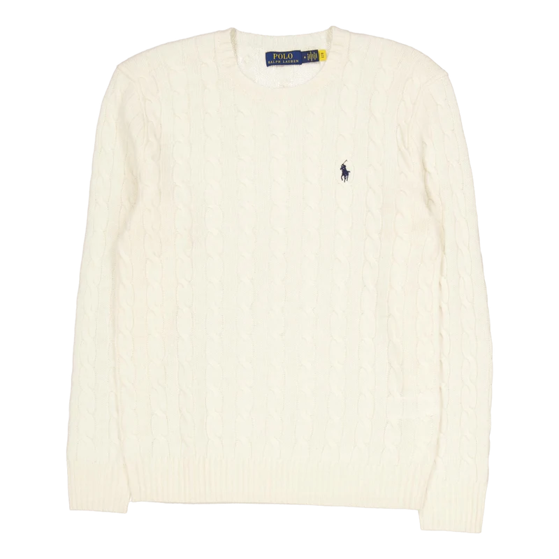 Cable-Knit Wool-Cashmere Sweater Andover Cream