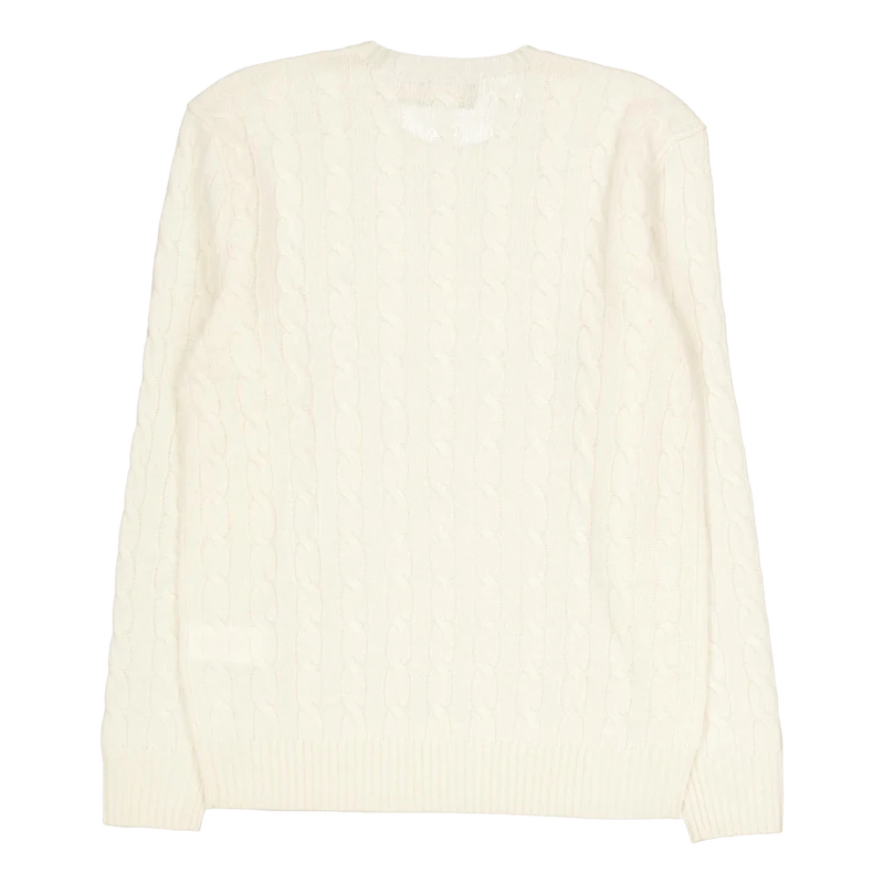 Cable-Knit Wool-Cashmere Sweater Andover Cream