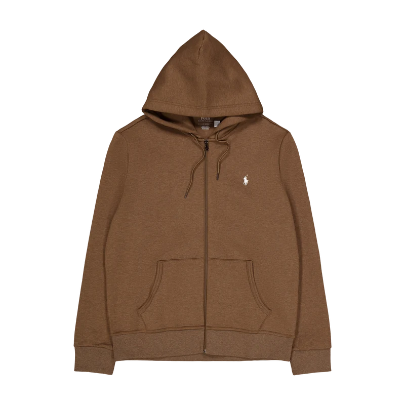 Double-Knit Full-Zip Hoodie Cedar Heather