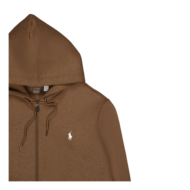 Double-Knit Full-Zip Hoodie Cedar Heather