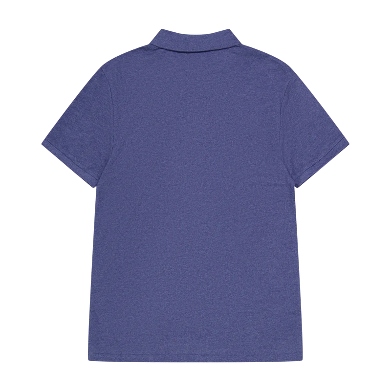 Custom Slim Fit Mesh Polo Shirt Navy Heather