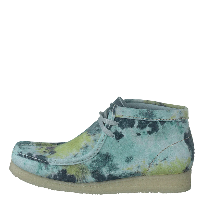 Wallabee Boot. Turquoise Tiedy