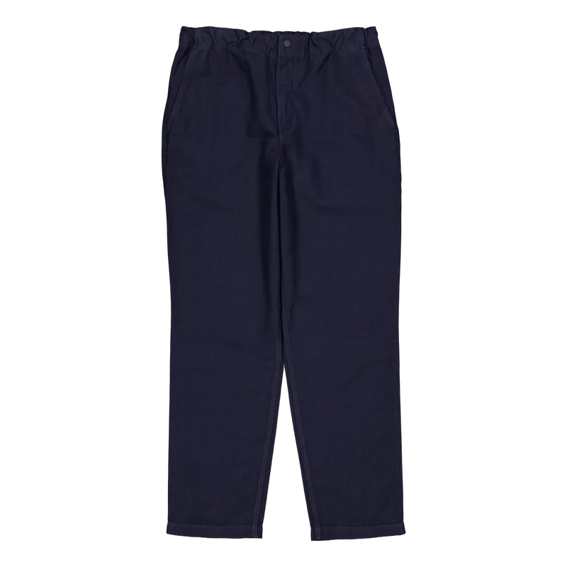 Ezra Relaxed Cotton Linen Trou Dark Navy