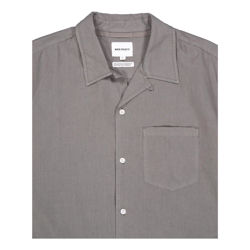 Carsten Cotton Tencel Shirt Mid Khaki