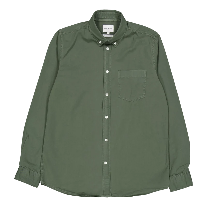 Anton Light Twill Shirt Spruce Green
