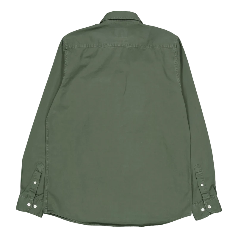 Anton Light Twill Shirt Spruce Green