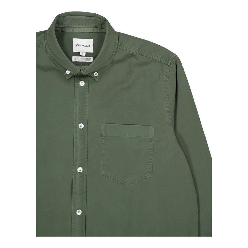 Anton Light Twill Shirt Spruce Green