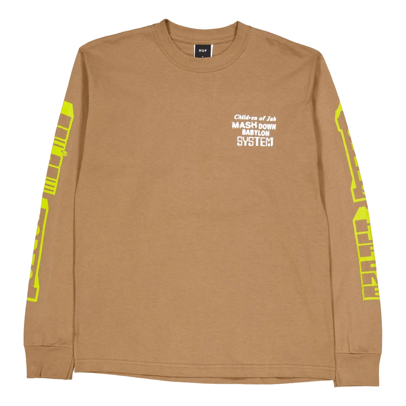 Huf One Sound L/s Tee Camel