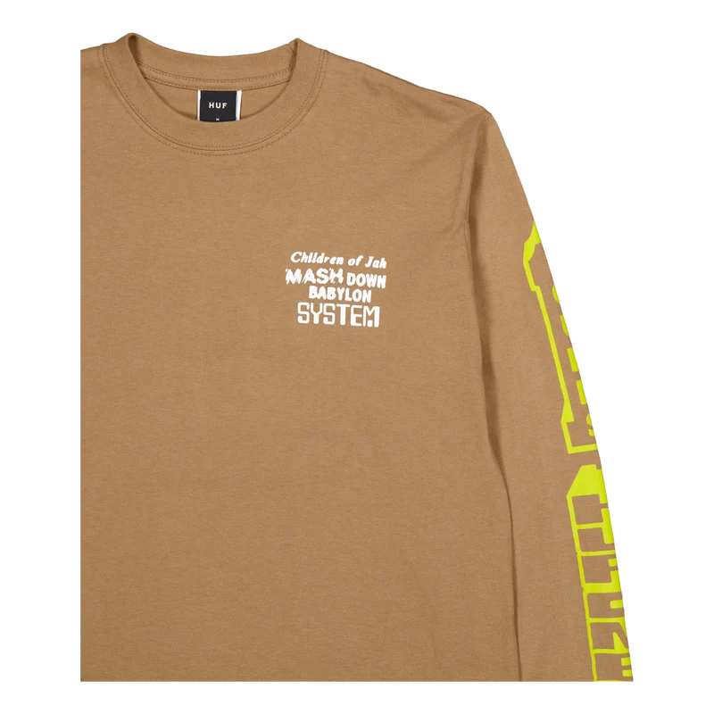 Huf One Sound L/s Tee Camel