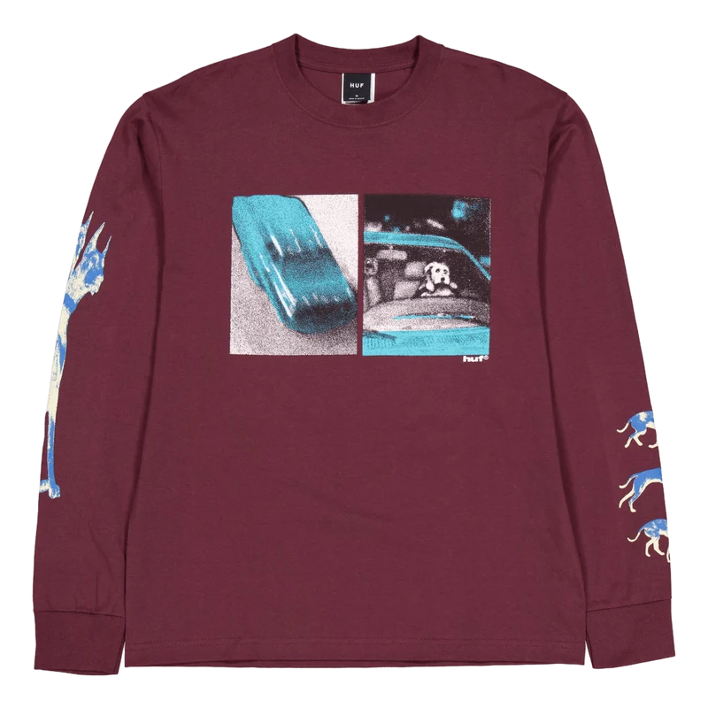 Red Means Go L/s Tee Eggplant