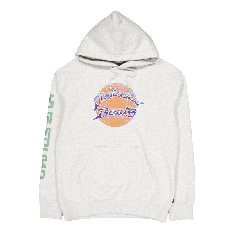 Distorted P/o Hoodie Heather Grey