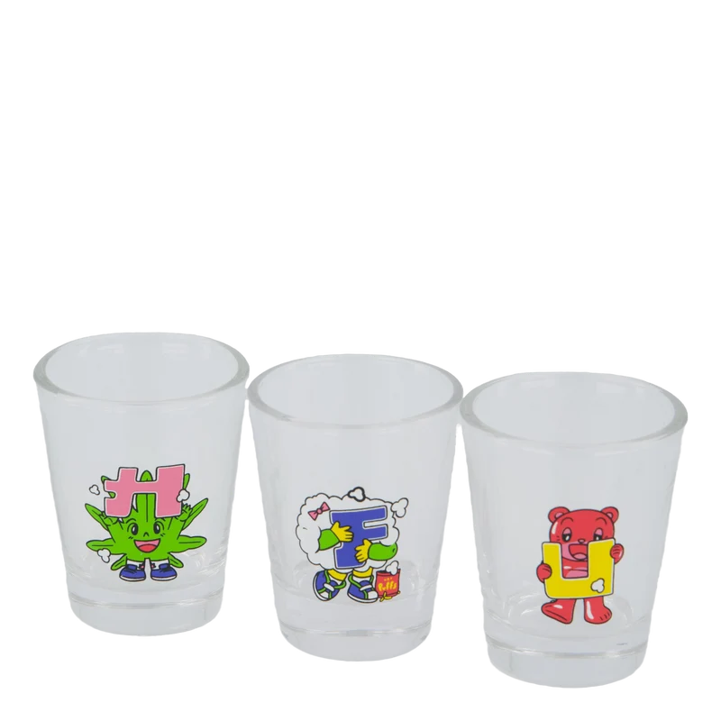 Huf Kawaii Buddies Shot Glass Multi