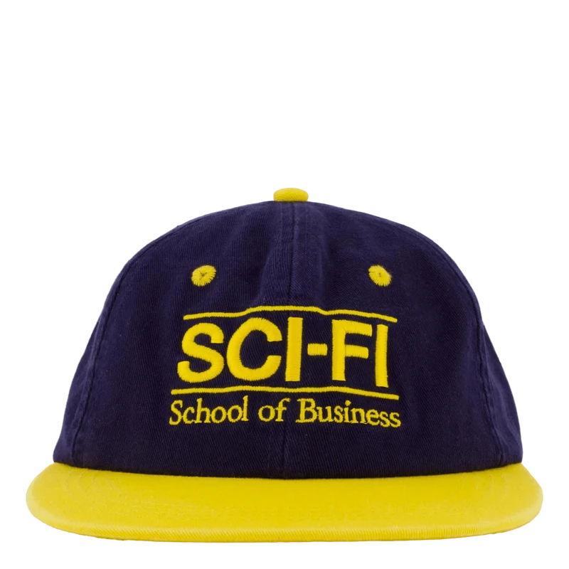 School Of Business Hat Navy/yellow