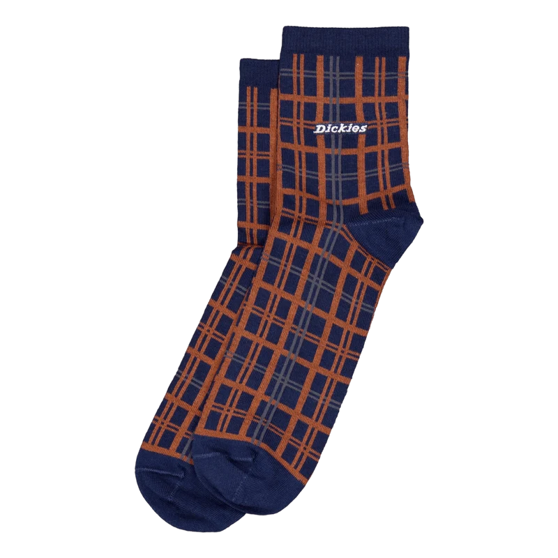 Surry Sock Outdoor Check Navy