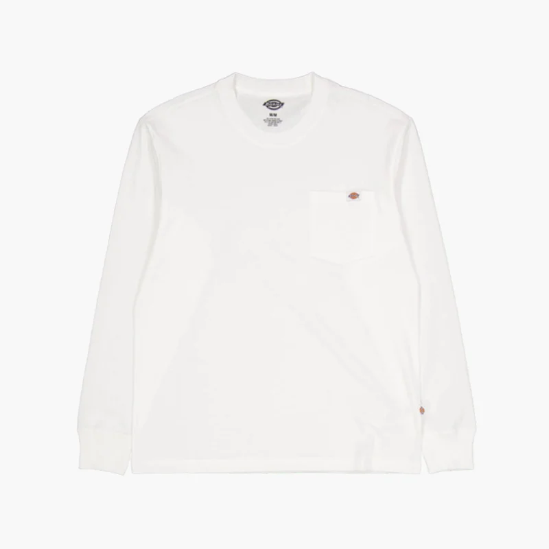 Luray Pocket Tee Ls White