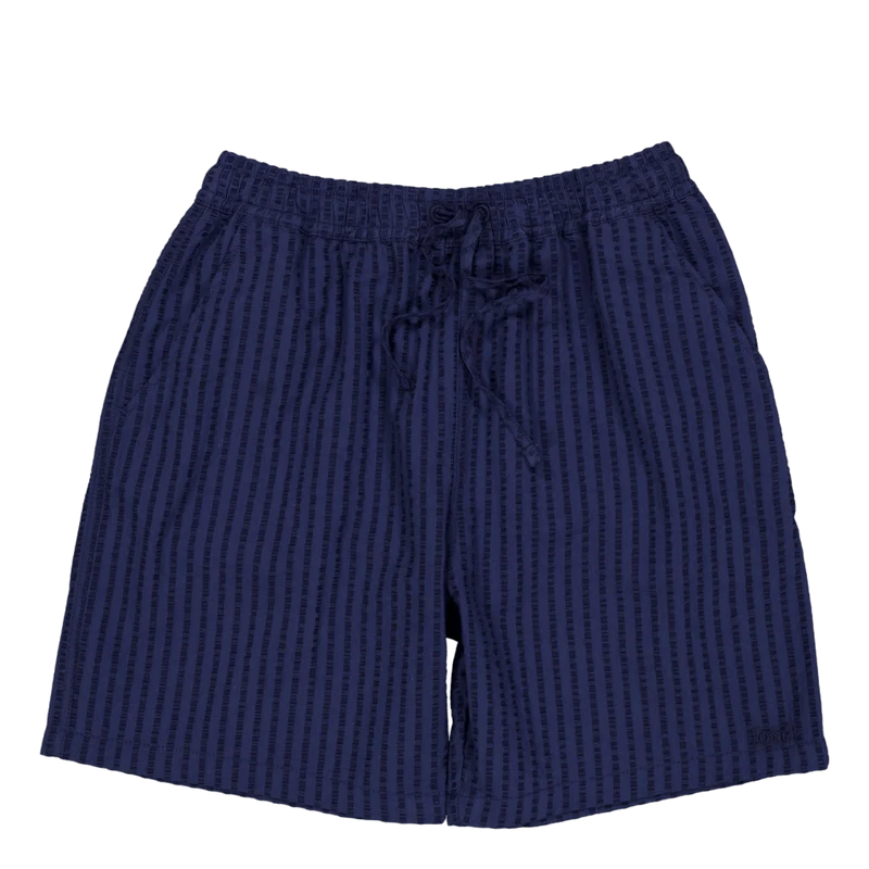 Vole Seersucker Shorts Navy