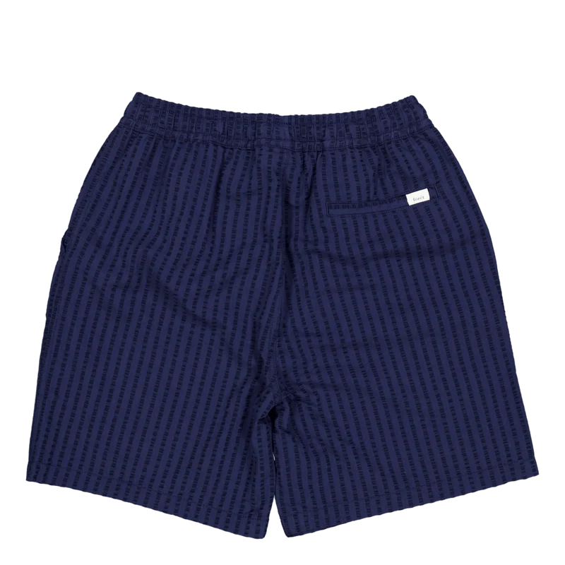 Vole Seersucker Shorts Navy