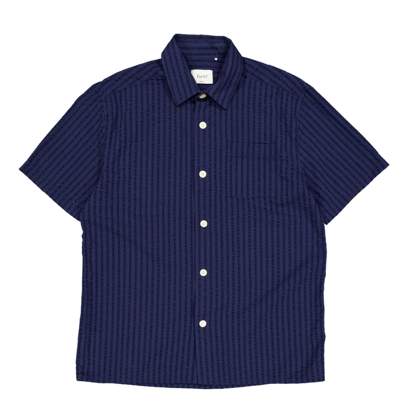 Vole Seerscuker Ss Shirt Navy