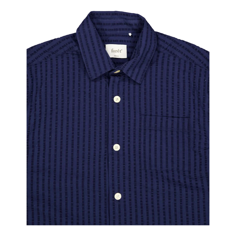 Vole Seerscuker Ss Shirt Navy