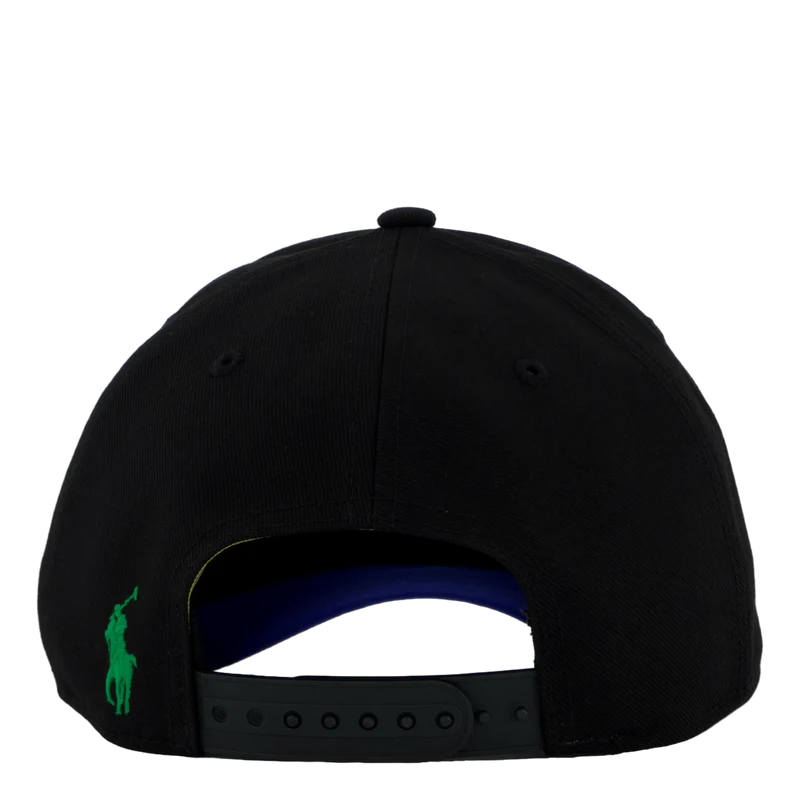 Logo-Embroidered Twill Ball Cap Polo Black