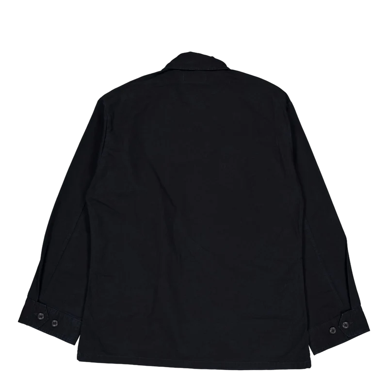 Classic Fit Ripstop Utility Shirt Polo Black