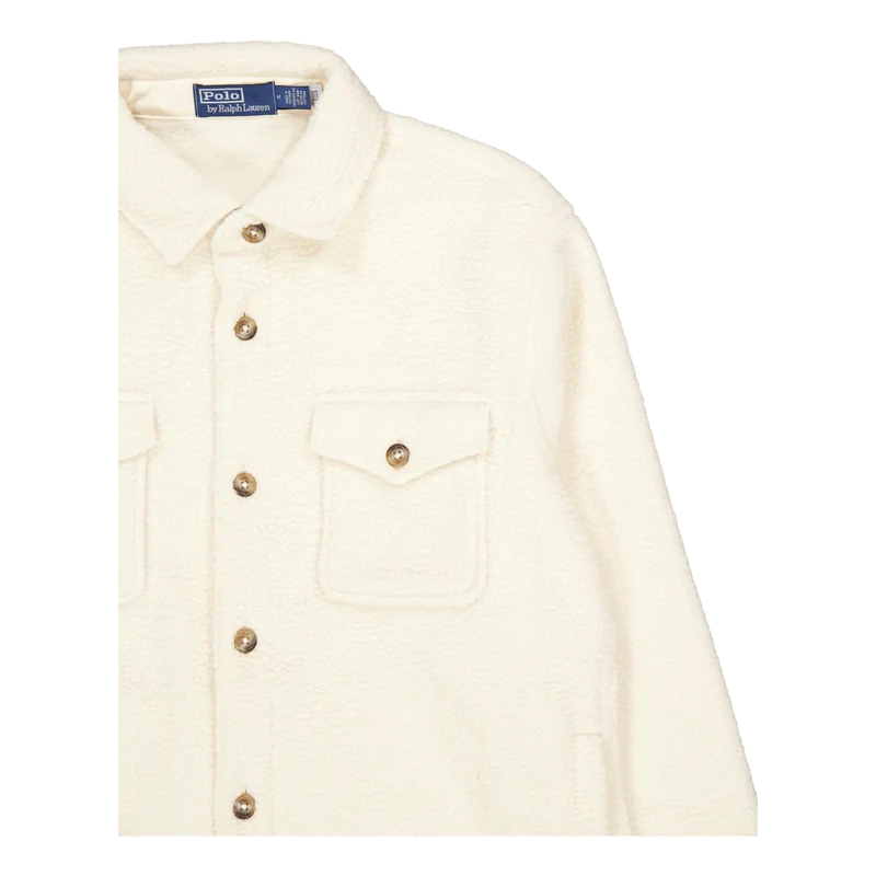 Pile Fleece Overshirt Winter Cream