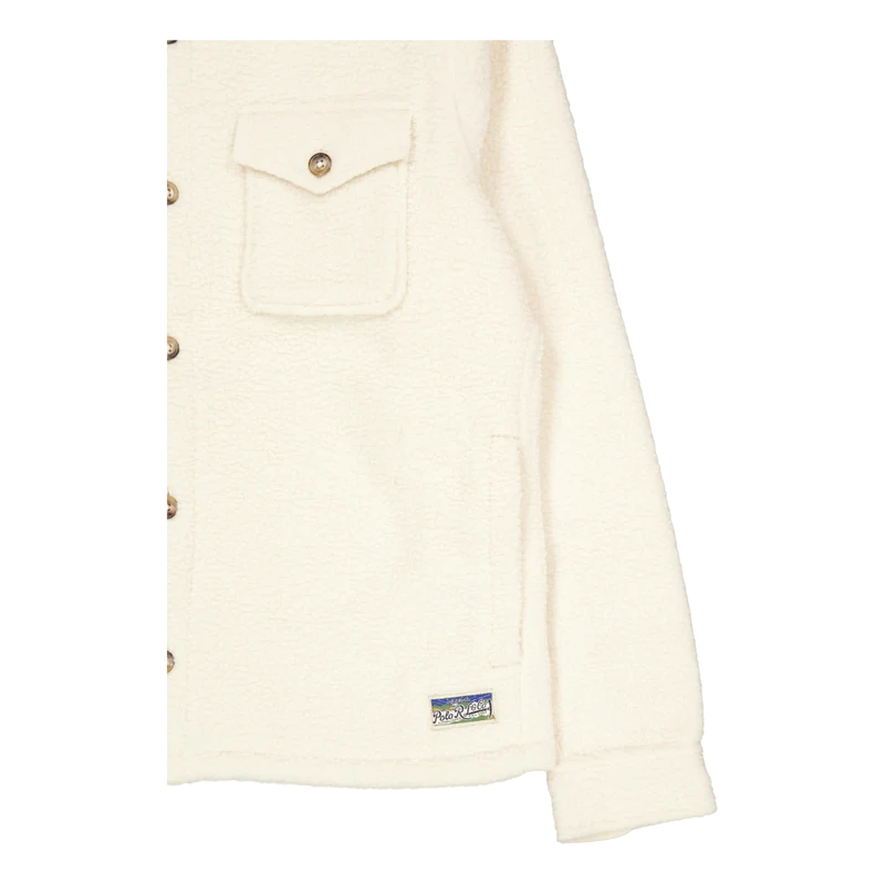 Pile Fleece Overshirt Winter Cream