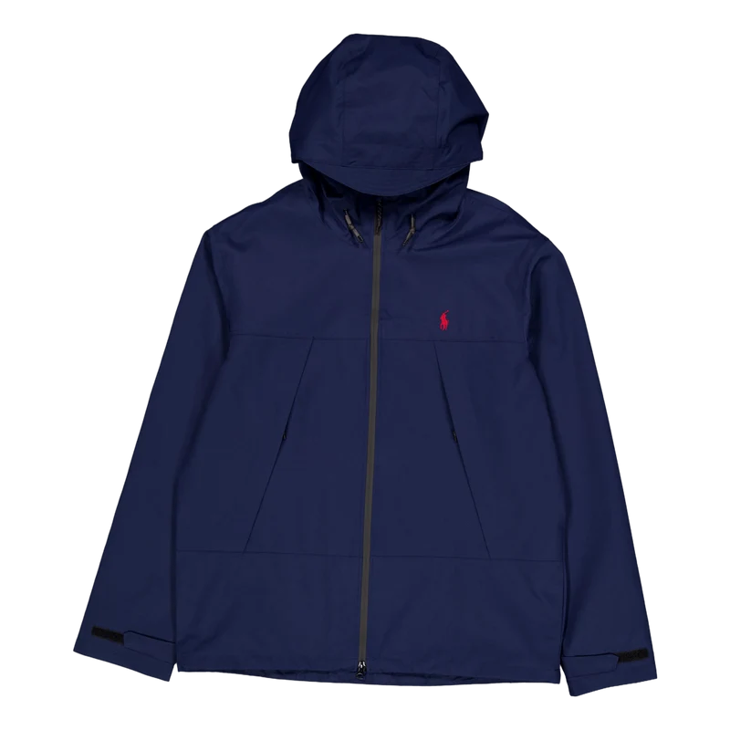 Water-Resistant Hooded Jacket Newport Navy