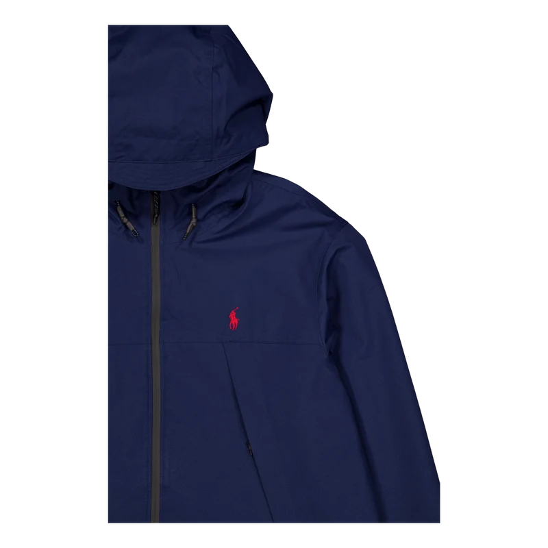 Water-Resistant Hooded Jacket Newport Navy