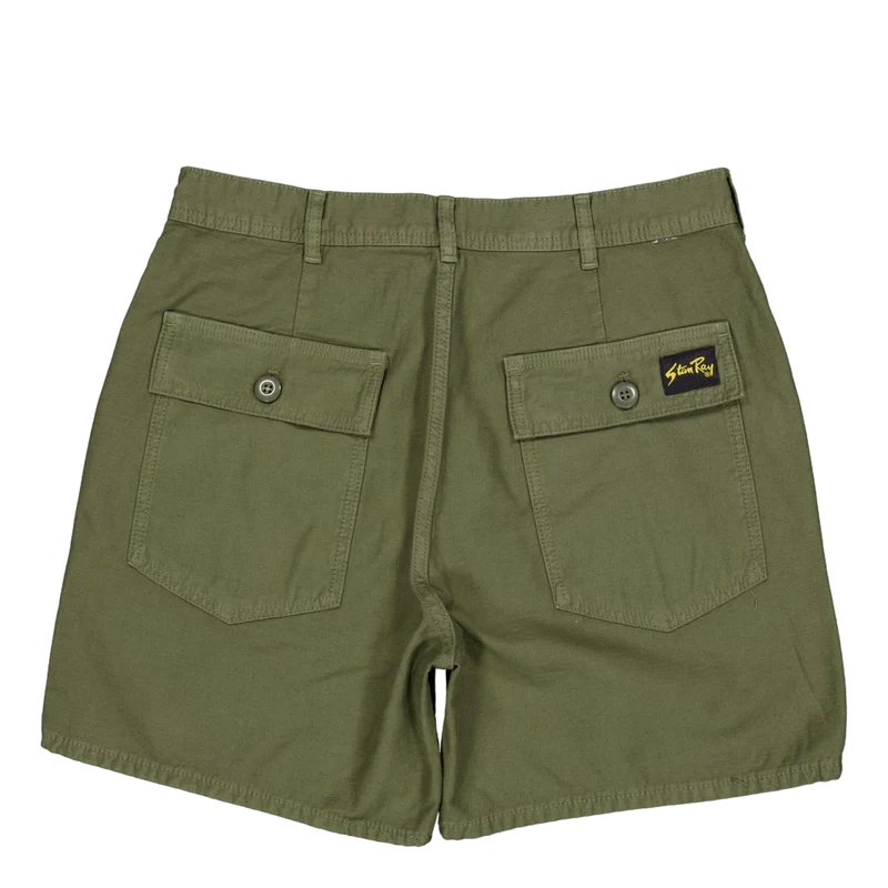 Fat Short 6" Inseam Olive Sateen
