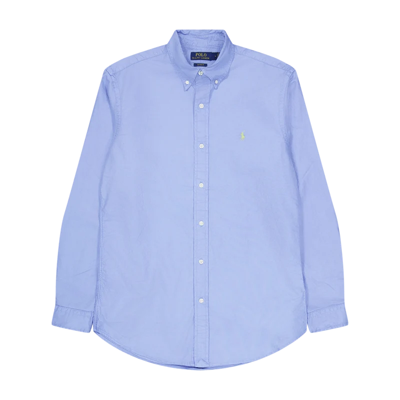Custom Fit Garment-Dyed Oxford Shirt Harbor Island Blue