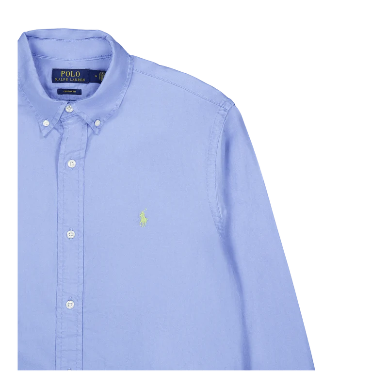 Custom Fit Garment-Dyed Oxford Shirt Harbor Island Blue