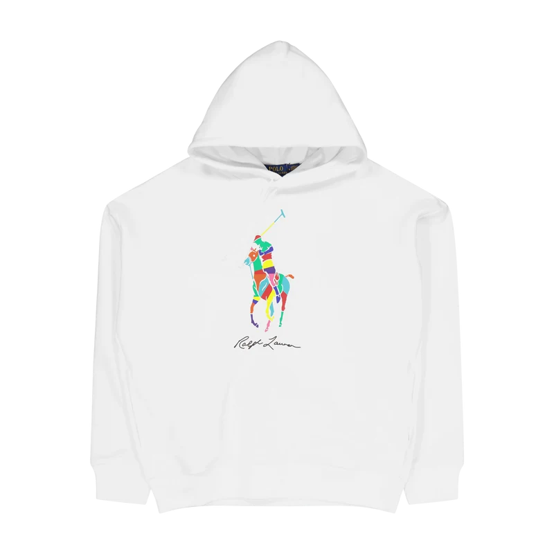 Big Fit Big Pony Fleece Hoodie White