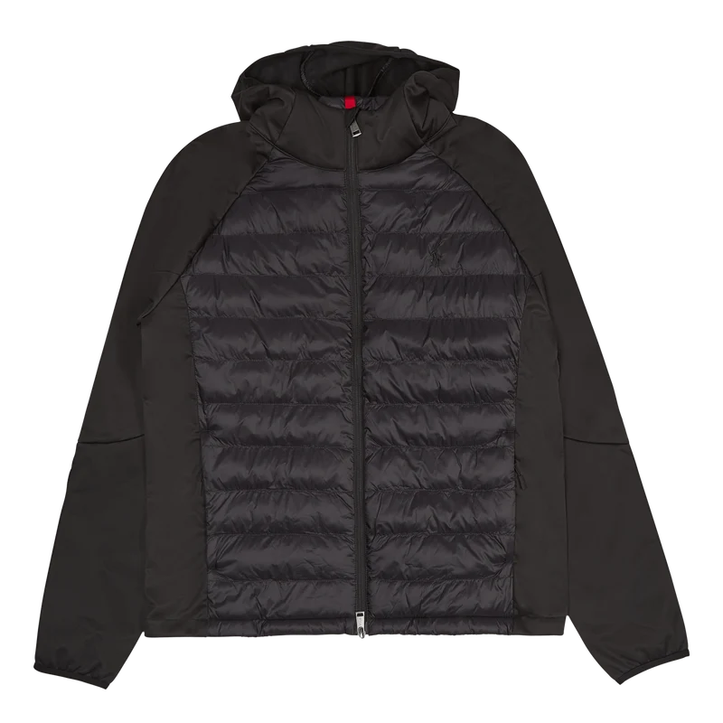 Water-Repellent Hybrid Jacket Polo Black