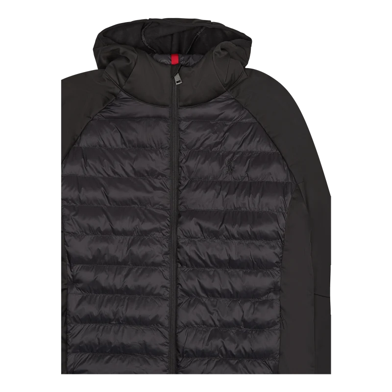 Water-Repellent Hybrid Jacket Polo Black