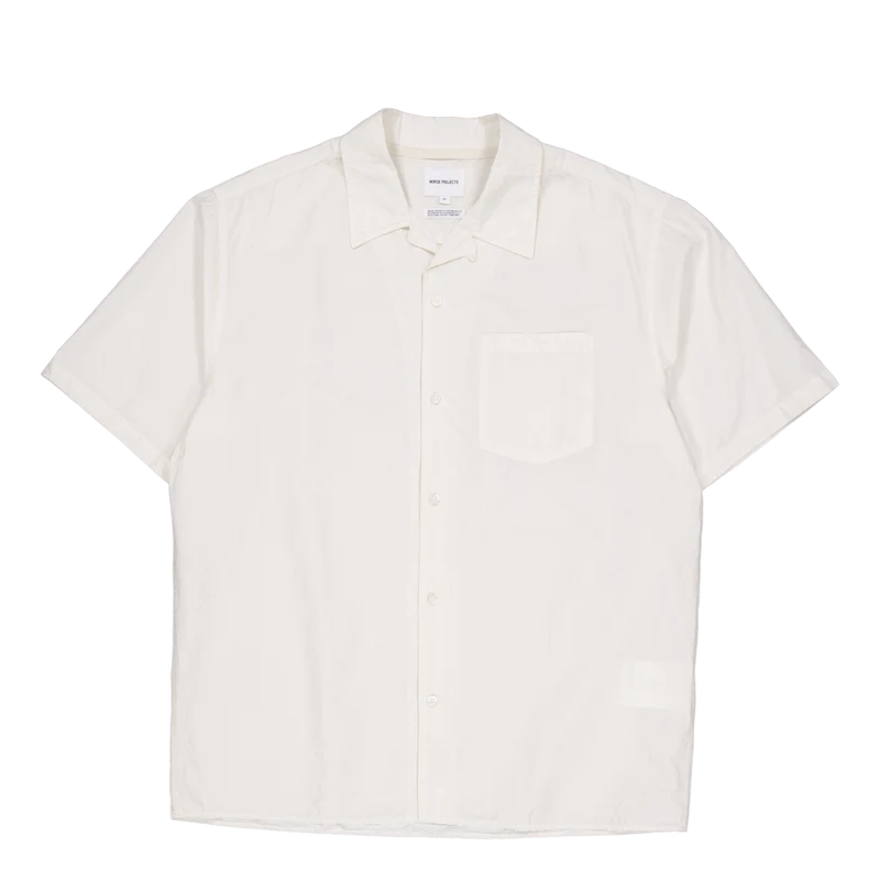 Carsten Cotton Tencel Shirt Enamel White