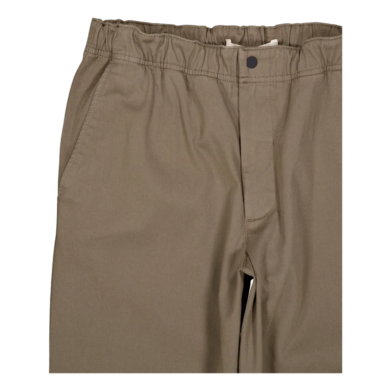 Ezra Relaxed Organic Stretch T Sediment Green
