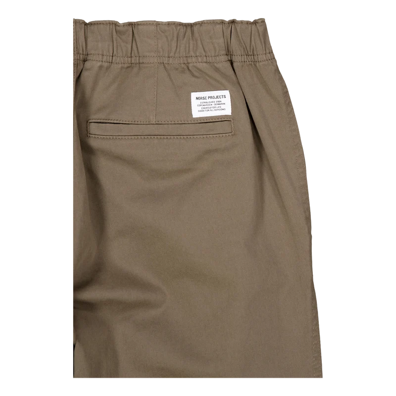Ezra Relaxed Organic Stretch T Sediment Green