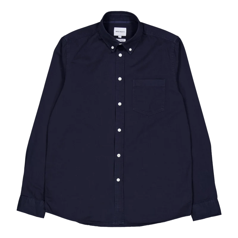Anton Light Twill Shirt Dark Navy