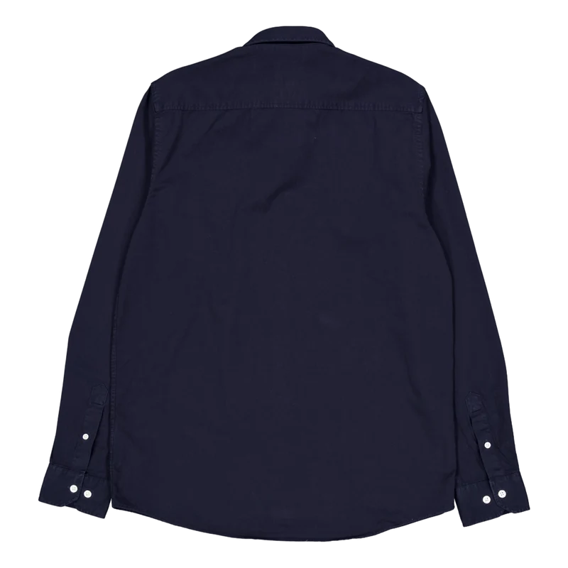 Anton Light Twill Shirt Dark Navy