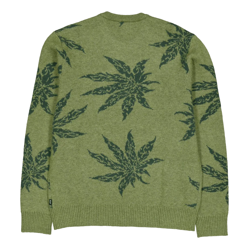 Tribal Crewneck Sweater Avocado