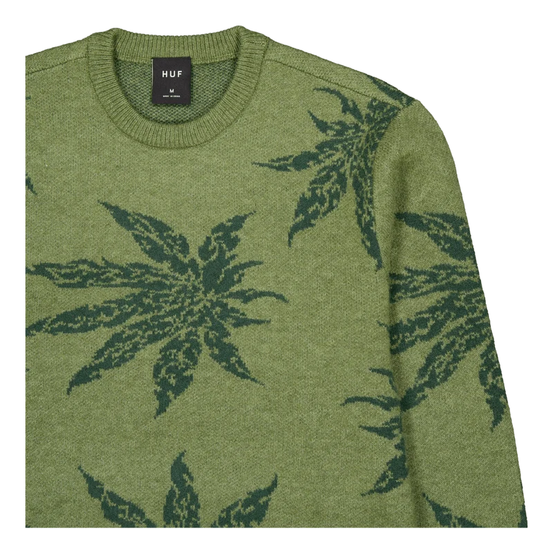 Tribal Crewneck Sweater Avocado
