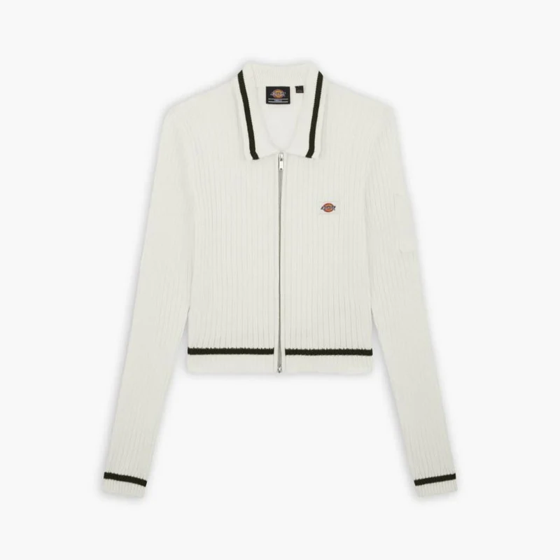 Elkhart Zip Cardigan W Cloud