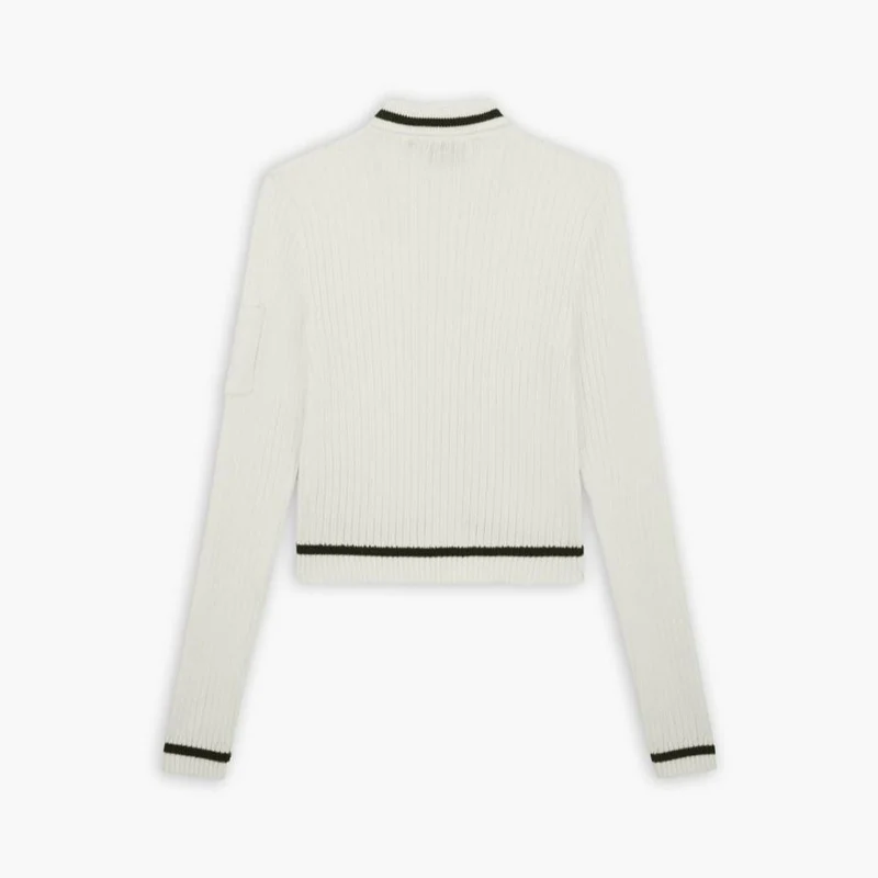 Elkhart Zip Cardigan W Cloud