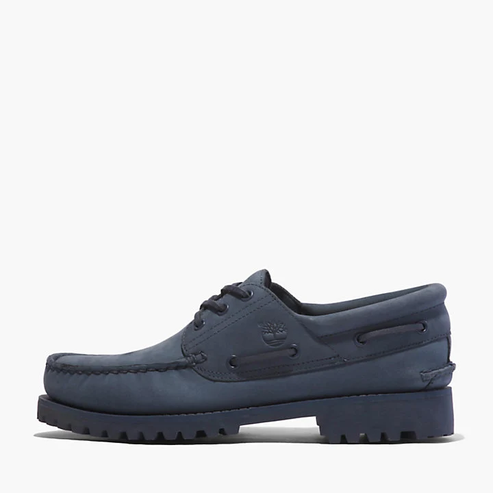 Timberland Authentic Boat Shoe Dark Blue Nubuck