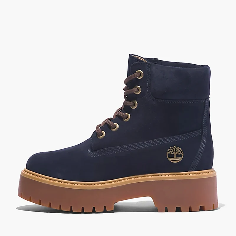 Stone Street 6 Inch Lace Up Wa Dark Blue Suede