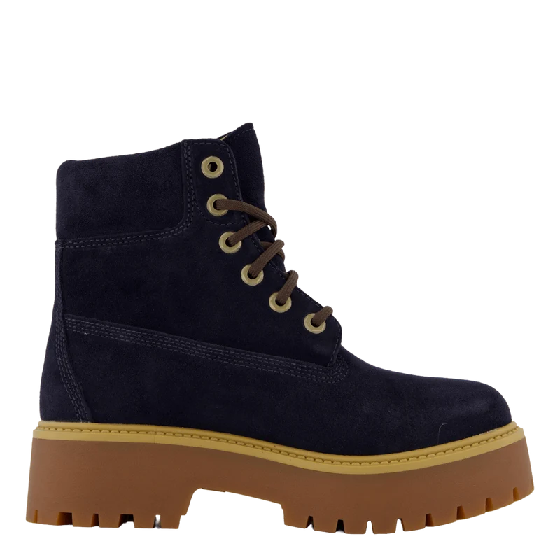 Stone Street 6 Inch Lace Up Wa Dark Blue Suede