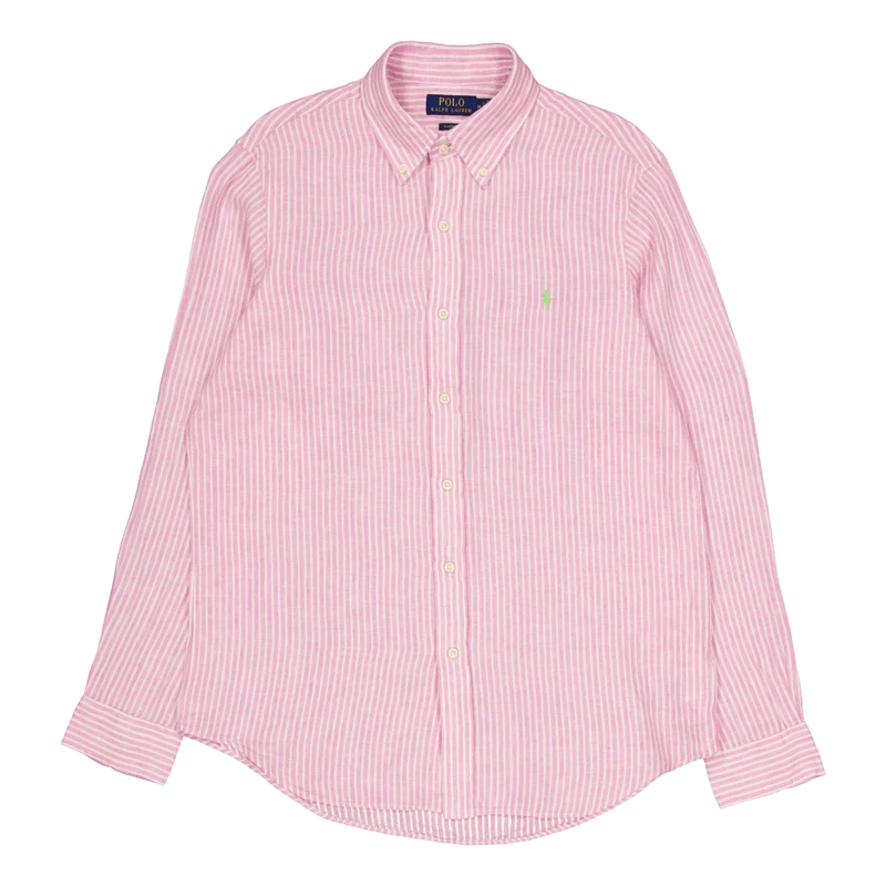 Classic Fit Striped Shirt Pink / White