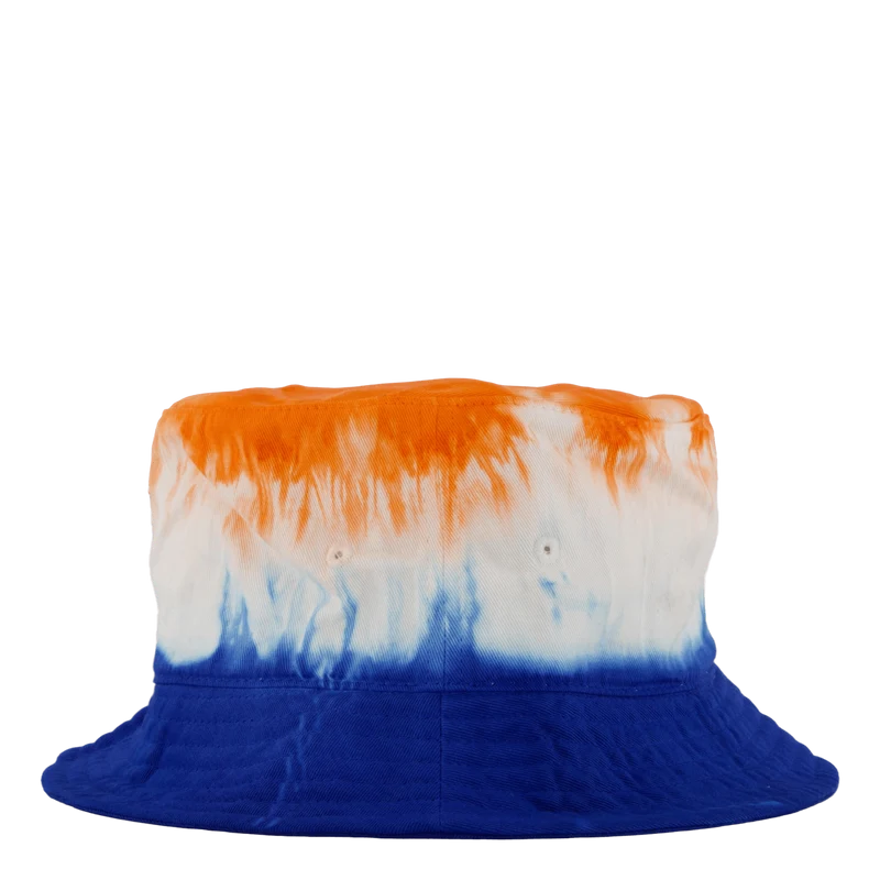 Tie-Dye Twill Bucket Hat Brght Sgnl Orange / Spa Royal